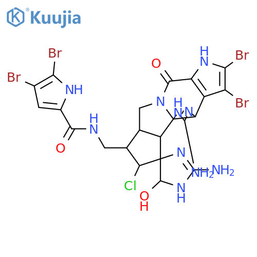 Styloguanidine; 2,3-Dibromo, N19-(4,5--dibromopyrrole-2-carbonyl) structure