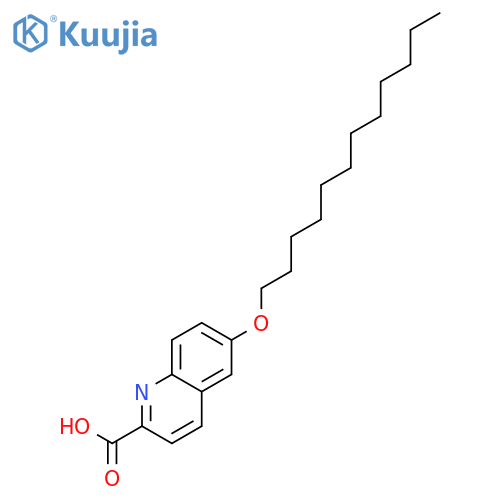 2-Quinolinecarboxylic acid, 6-(dodecyloxy)- structure
