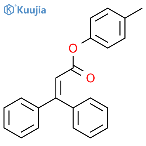 2-Propenoic acid, 3,3-diphenyl-, 4-methylphenyl ester structure