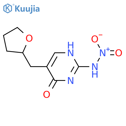 4(1H)-Pyrimidinone, 2-(nitroamino)-5-[(tetrahydro-2-furanyl)methyl]- structure