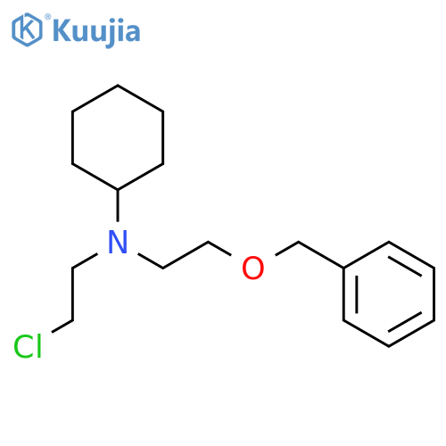 Cyclohexanamine, N-(2-chloroethyl)-N-[2-(phenylmethoxy)ethyl]- structure