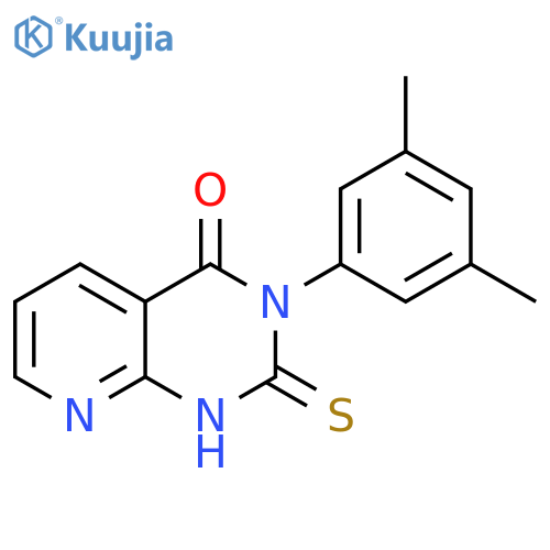 Pyrido[2,3-d]pyrimidin-4(1H)-one,3-(3,5-dimethylphenyl)-2,3-dihydro-2-thioxo- structure