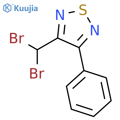 1,2,5-Thiadiazole, 3-(dibromomethyl)-4-phenyl- structure
