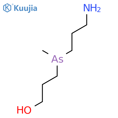 1-Propanol, 3-[(3-aminopropyl)methylarsino]- structure