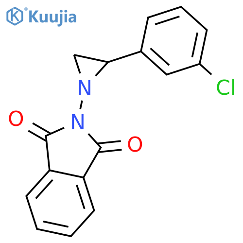 1H-Isoindole-1,3(2H)-dione, 2-[2-(3-chlorophenyl)-1-aziridinyl]- structure