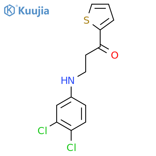 3-(3,4-Dichloroanilino)-1-(2-thienyl)-1-propanone structure