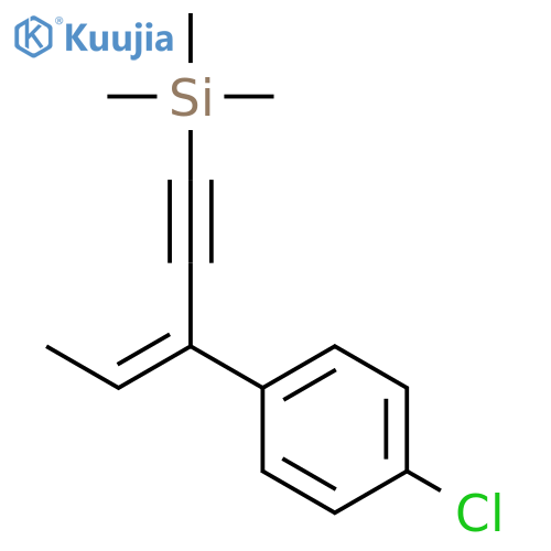 Silane, [3-(4-chlorophenyl)-3-penten-1-ynyl]trimethyl- structure