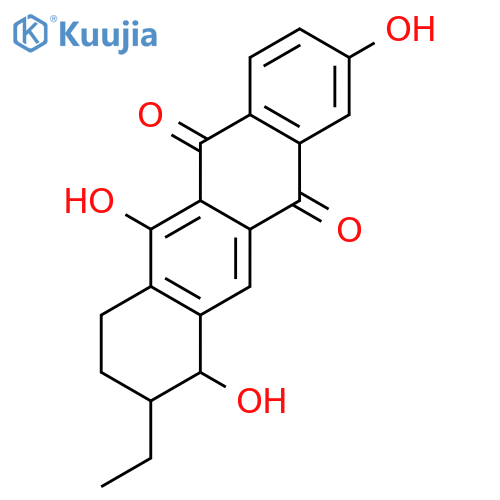 5,12-Naphthacenedione, 9-ethyl-7,8,9,10-tetrahydro-2,6,10-trihydroxy- structure
