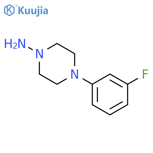 4-(3-fluorophenyl)-1-Piperazinamine structure