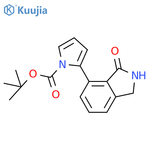 tert-Butyl 2-(3-oxoisoindolin-4-yl)-1H-pyrrole-1-carboxylate structure