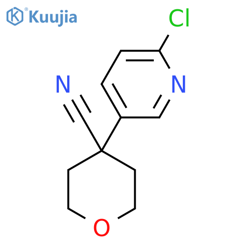 4-(6-Chloropyridin-3-YL)tetrahydro-2H-pyran-4-carbonitrile structure