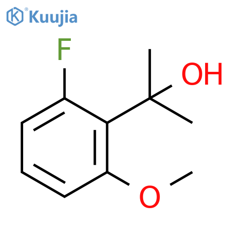 2-(2-fluoro-6-methoxyphenyl)propan-2-ol structure