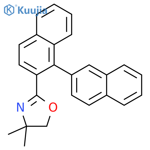 Oxazole, 2-[1,2'-binaphthalen]-2-yl-4,5-dihydro-4,4-dimethyl- structure