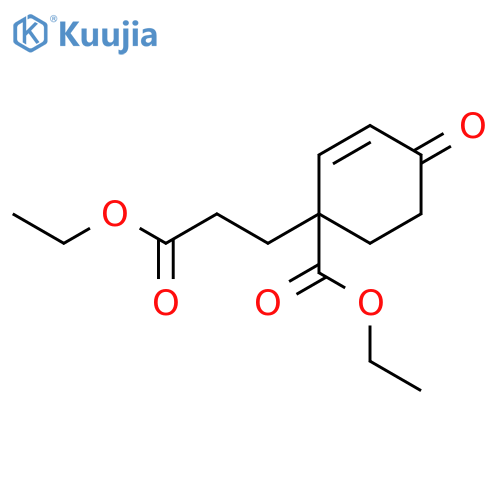 2-Cyclohexene-1-propanoic acid, 1-(ethoxycarbonyl)-4-oxo-, ethyl ester structure