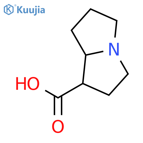 hexahydro-1H-Pyrrolizine-1-carboxylic acid structure