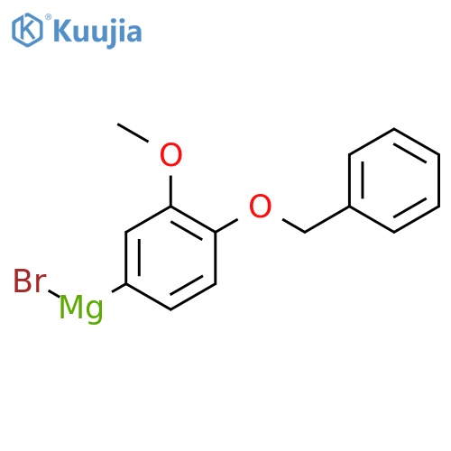 Magnesium, bromo[3-methoxy-4-(phenylmethoxy)phenyl]- structure
