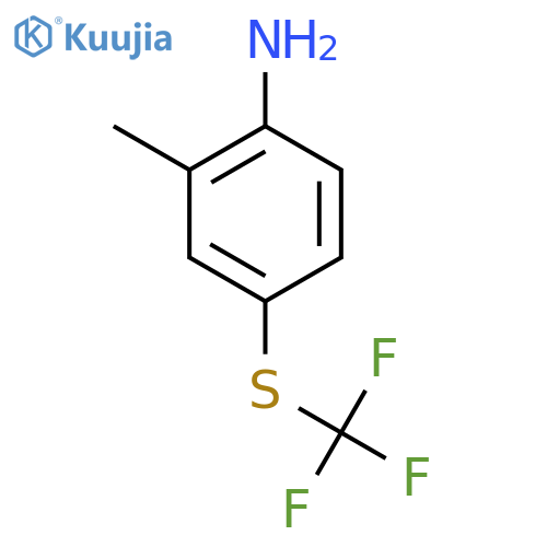 2-Methyl-4-(trifluoromethylthio)aniline structure