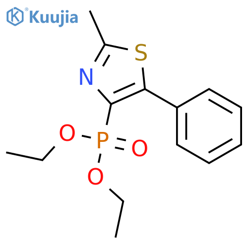 Phosphonic acid, (2-methyl-5-phenyl-4-thiazolyl)-, diethyl ester structure