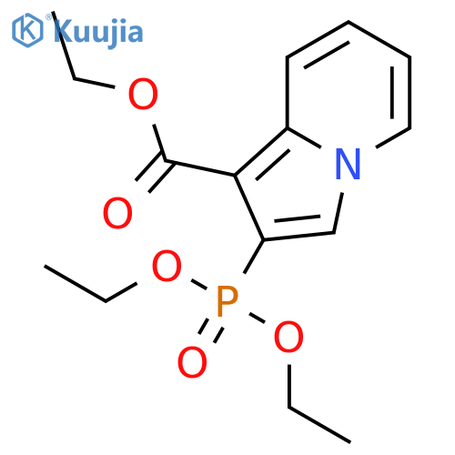 1-Indolizinecarboxylic acid, 2-(diethoxyphosphinyl)-, ethyl ester structure