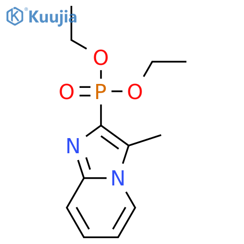 Phosphonic acid, (3-methylimidazo[1,2-a]pyridin-2-yl)-, diethyl ester structure
