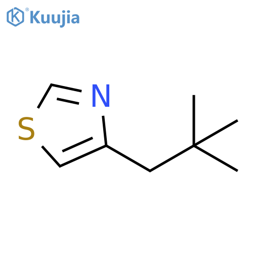 Thiazole,  4-(2,2-dimethylpropyl)- structure