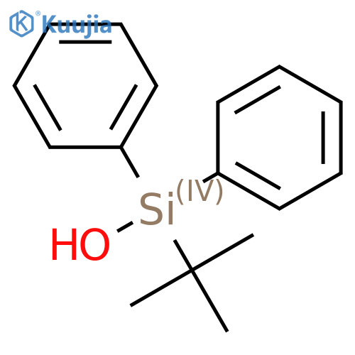Silanol, (1,1-dimethylethyl)diphenyl- structure