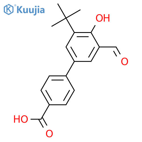 3'-(Tert-Butyl)-5'-formyl-4'-hydroxybiphenyl-4-carboxylic Acid structure