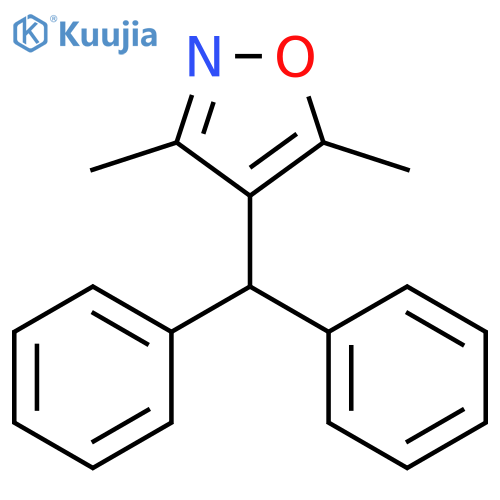 Isoxazole, 4-(diphenylmethyl)-3,5-dimethyl- structure