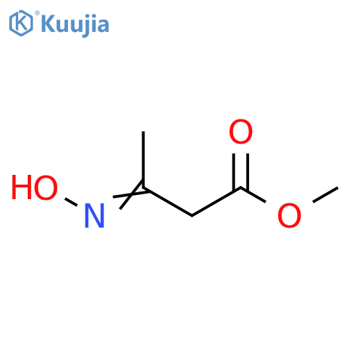 Butanoic acid, 3-(hydroxyimino)-, methyl ester structure