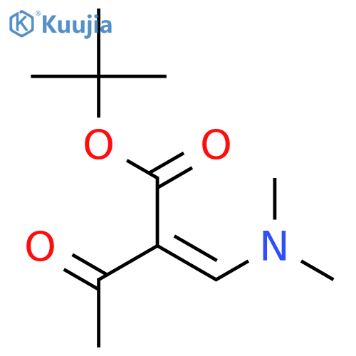 Butanoic acid,2-[(dimethylamino)methylene]-3-oxo-, 1,1-dimethylethyl ester structure
