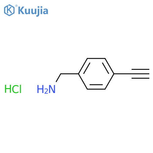 (4-Ethynylphenyl)methanamine hydrochloride structure