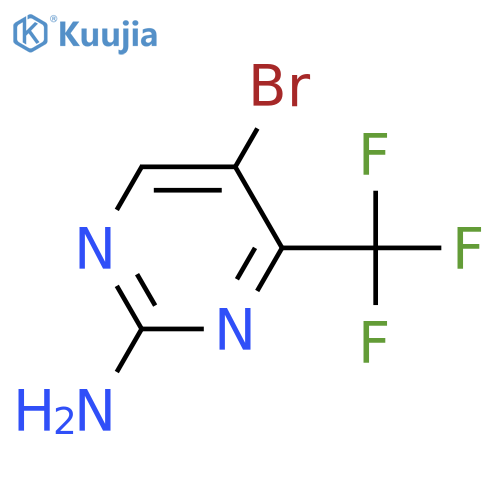 5-Bromo-4-(trifluoromethyl)pyrimidin-2-amine structure