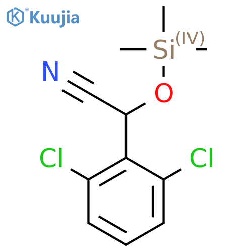 2-(2,6-Dichlorophenyl)-2-((trimethylsilyl)oxy)acetonitrile structure