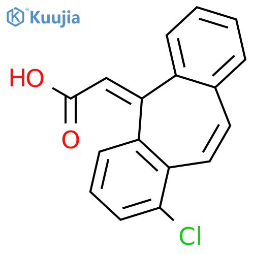 Acetic acid, (1-chloro-5H-dibenzo[a,d]cyclohepten-5-ylidene)-, (Z)- structure