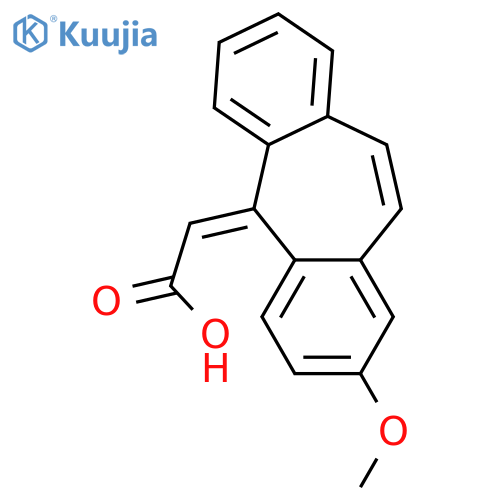 Acetic acid, (2-methoxy-5H-dibenzo[a,d]cyclohepten-5-ylidene)-, (Z)- structure