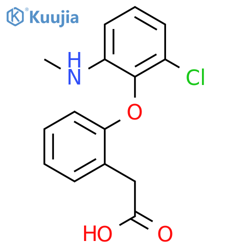 Benzeneacetic acid, 2-[2-chloro-6-(methylamino)phenoxy]- structure