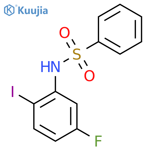 N-(5-Fluoro-2-iodophenyl)benzenesulfonamide structure