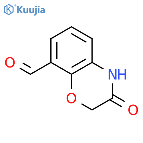 3-hydroxy-2H-1,4-benzoxazine-8-carbaldehyde structure