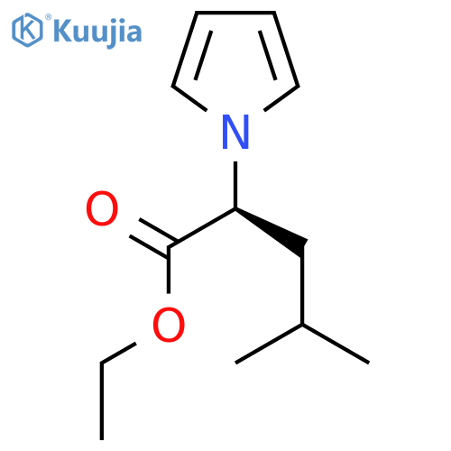 Ethyl (2S)-4-Methyl-2-(1H-pyrrol-1-yl)pentanoate structure
