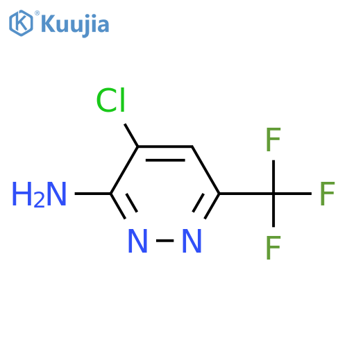 4-chloro-6-(trifluoromethyl)pyridazin-3-amine structure