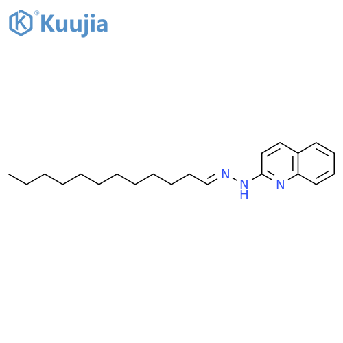 Dodecanal, 2-quinolinylhydrazone structure