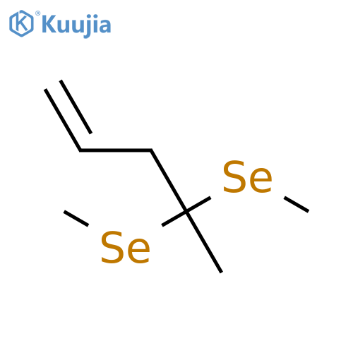 1-Pentene, 4,4-bis(methylseleno)- structure