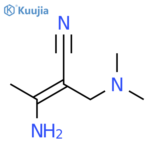 2-Butenenitrile, 3-amino-2-[(dimethylamino)methyl]-, (E)- structure