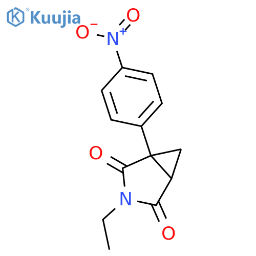 3-Azabicyclo[3.1.0]hexane-2,4-dione, 3-ethyl-1-(4-nitrophenyl)- structure
