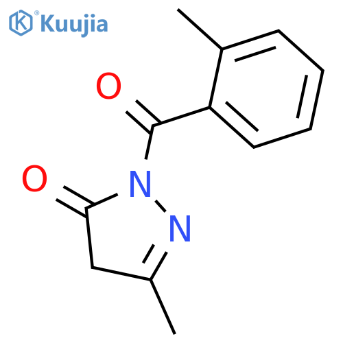 3H-Pyrazol-3-one, 2,4-dihydro-5-methyl-2-(methylbenzoyl)- structure