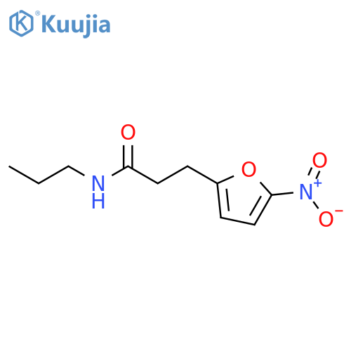 2-Furanpropanamide, 5-nitro-N-propyl- structure
