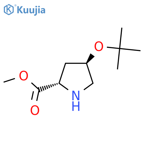 methyl (2S,4R)-4-(tert-butoxy)pyrrolidine-2-carboxylate structure