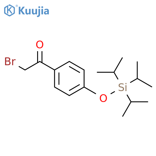 2-Bromo-1-4-tris(1-methylethyl)silyloxyphenylethanone structure