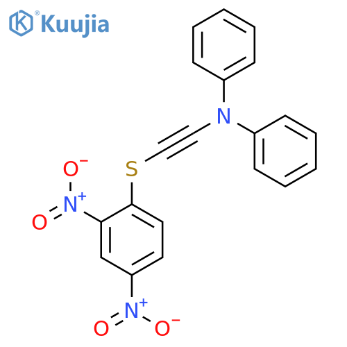Benzenamine, N-[[(2,4-dinitrophenyl)thio]ethynyl]-N-phenyl- structure