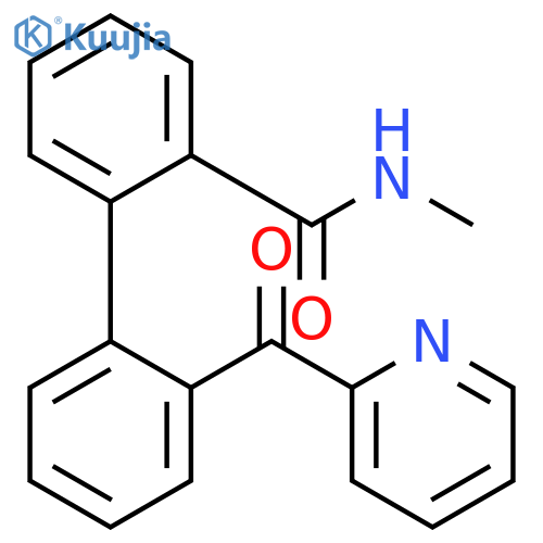 [1,1'-Biphenyl]-2-carboxamide, N-methyl-2'-(2-pyridinylcarbonyl)- structure
